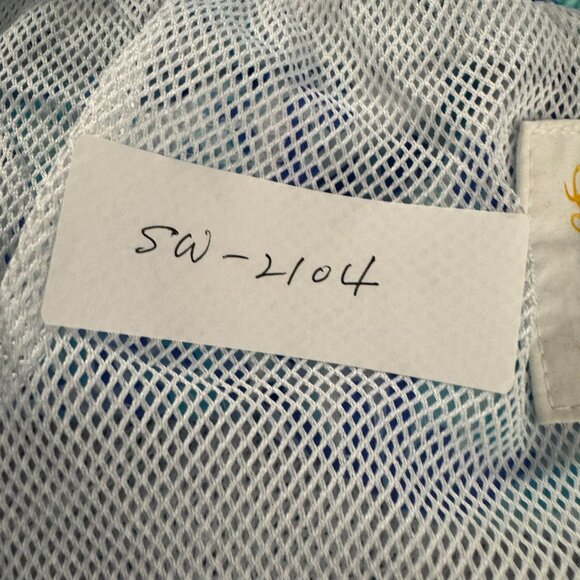 Lilly Pulitzer Swim Trunks Mens XL Turquoise Oasis Shell Me You Love Me SW-2104 - Picture 2 of 10